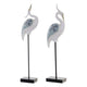 Figura Decorativa Dekodonia Pájaro Resina (2 pcs) (16 x 10 x 59 cm)