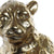 Escultura Dekodonia Leopardo Dorado Resina (59 x 21 x 20 cm)