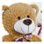 Peluche DKD Home Decor Blanco Marrón Poliéster Oso (2 pcs) (38 x 24 x 38 cm)