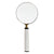 Lupa DKD Home Decor Blanco Cristal Latón (10 x 1 x 23 cm)