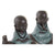 Figura Decorativa Dekodonia Monje Elefante Resina (2 pcs) (17 x 9 x 18 cm)