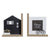 Sujetalibros DKD Home Decor Madera (2 pcs) (15 x 12 x 17 cm)