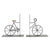 Sujetalibros DKD Home Decor Bicicleta Hierro (2 pcs) (20 x 12 x 20 cm)