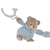 Peluche DKD Home Decor Blanco Poliéster Celeste Rosa claro (3 pcs) (63 x 6 x 9 cm)