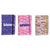 Libreta DKD Home Decor Lila Fucsia (14.5 x 2 x 10.5 cm) (3 pcs)