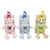 Peluche DKD Home Decor Azul Rosa Poliéster Oso (3 pcs) (15 x 5 x 24 cm)