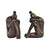 Sujetalibros DKD Home Decor Cobre Mujer Resina (11 x 8 x 15,5 cm)
