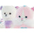 Peluche DKD Home Decor Beige Azul Rosa Poliéster Blanco Infantil Animales (4 Unidades)