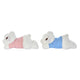 Oso de Peluche DKD Home Decor Azul Rosa Poliéster Blanco Infantil Tumbado (2 Unidades)