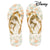 Chanclas para Mujer Princesses Disney 74434 Beige Dorado