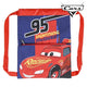 Mochila Saco Infantil Cars Azul Rojo