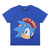 Camiseta de Manga Corta Infantil Sonic Azul
