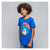 Camiseta de Manga Corta Infantil Sonic Azul