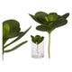 Planta Decorativa Redonda Hoja (16 x 25 x 16	 cm)