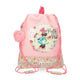 Mochila Saco Infantil Minnie Florals (27 x 34 cm)