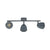 Lámpara de Techo Ledkia Maya 3 Gris 50 W (85x160x450 mm)