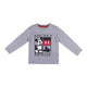 Camiseta de Manga Larga Infantil Mickey Mouse Gris