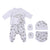 Conjunto de Ropa Disney Gris 4 Piezas (1 mes)