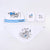 Conjunto de Ropa Disney Azul Blanco 4 Piezas (1 mes)