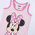 Pijama de Verano Minnie Mouse Negro Rosa