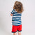 Conjunto de Ropa Minnie Mouse Rojo Azul marino
