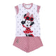 Pijama de Verano Minnie Mouse Rojo Blanco