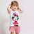 Pijama de Verano Minnie Mouse Rojo Blanco