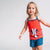 Pijama de Verano Minnie Mouse Azul marino