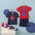 Conjunto de Ropa Spiderman Rojo Azul