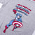 Pijama de Verano Marvel Gris Azul