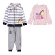 Chándal Infantil Princesses Disney 3 Piezas Gris
